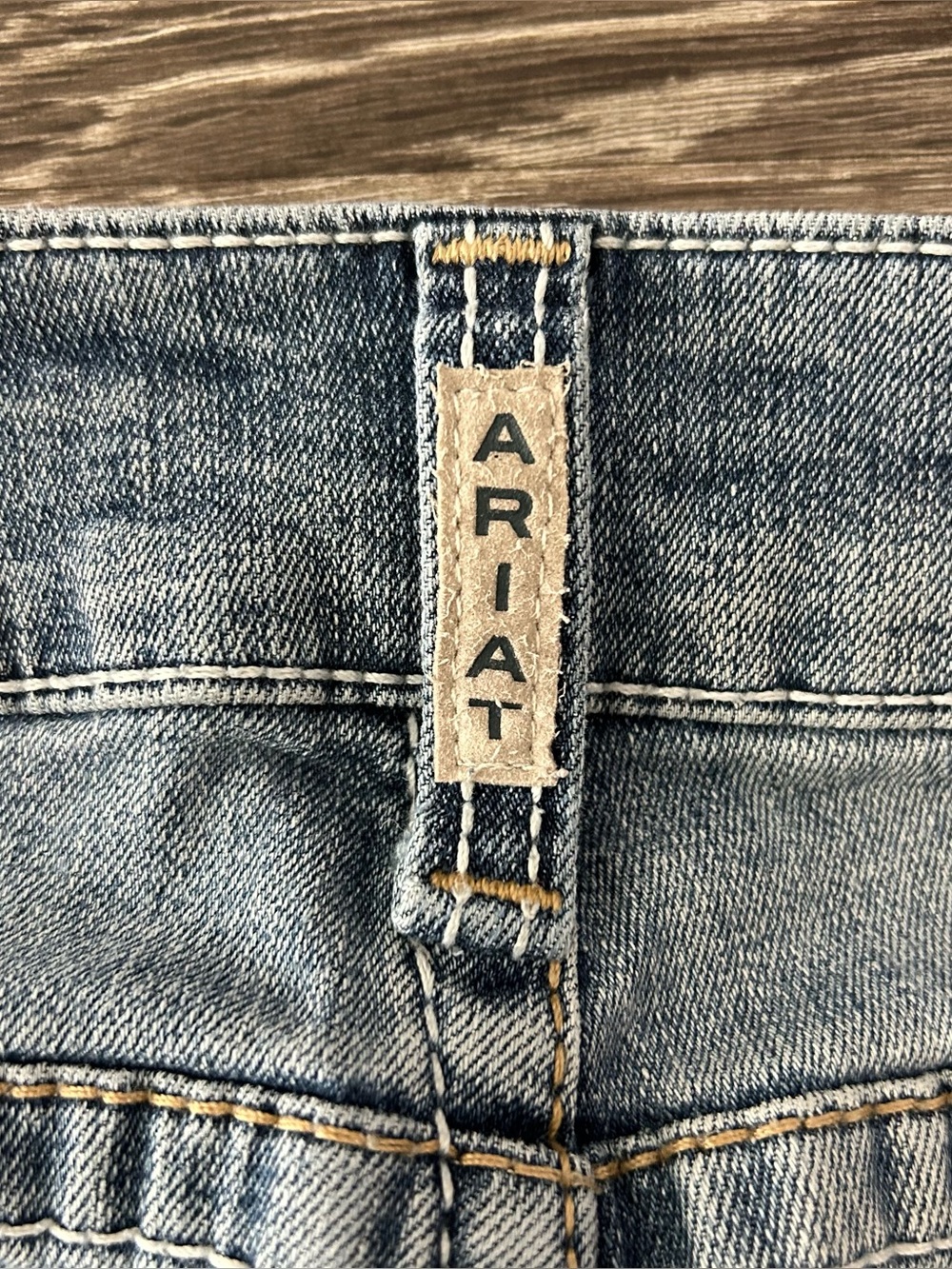 Ariat Real Denim Low Rise Boot Cut Blue Jeans Womens 31L Embroidered Pockets Y2K - Picture 7 of 14